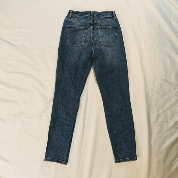 Asos Design High Waisted Distressed Jeans Women's Size 26 - Picture 3 of 5